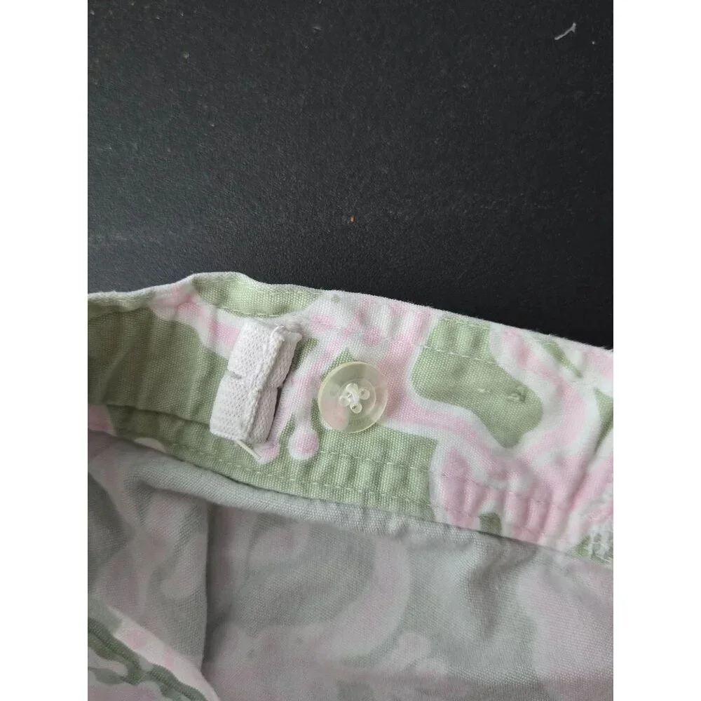 Y2K 2004 Old‎ Navy Girls Floral Hawaiian Print Capri Pants 16 Tropical Summer